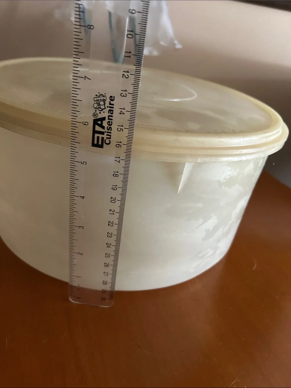 Vintage Tupperware Round Food Storage Bowl with Lid